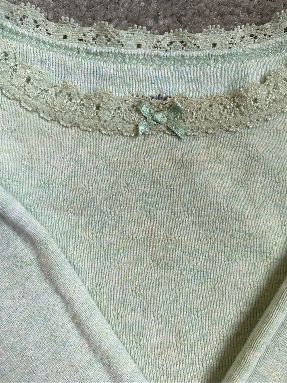 Carter's Long-Sleeve Baby Bodysuits in Light Pink & Sage Green